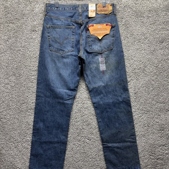 Levi's Other - Levi's 501 XX Blue Jeans Men's 33x34 Original Preshrunk Button Fly Deadstock NWT